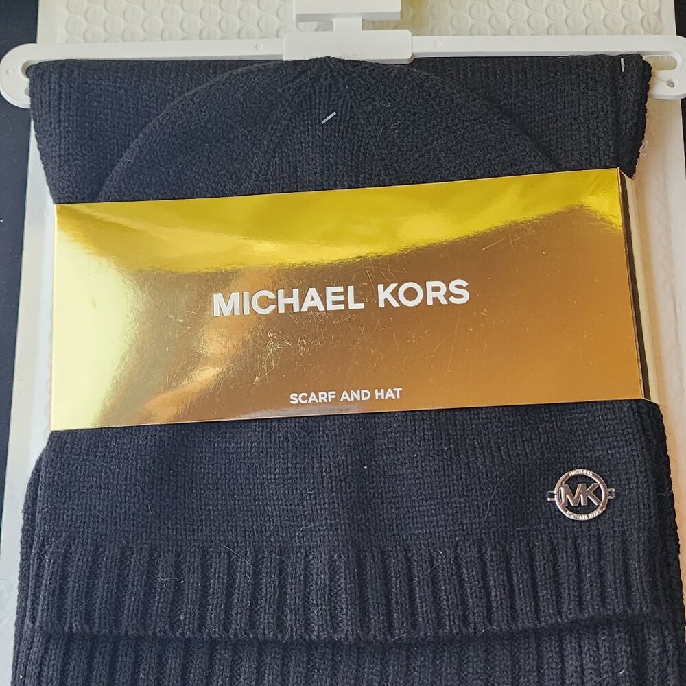 Michael Kors Scarf and Hat Set